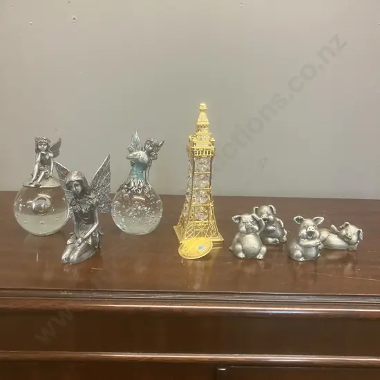 Pewter & Crystal Ornaments