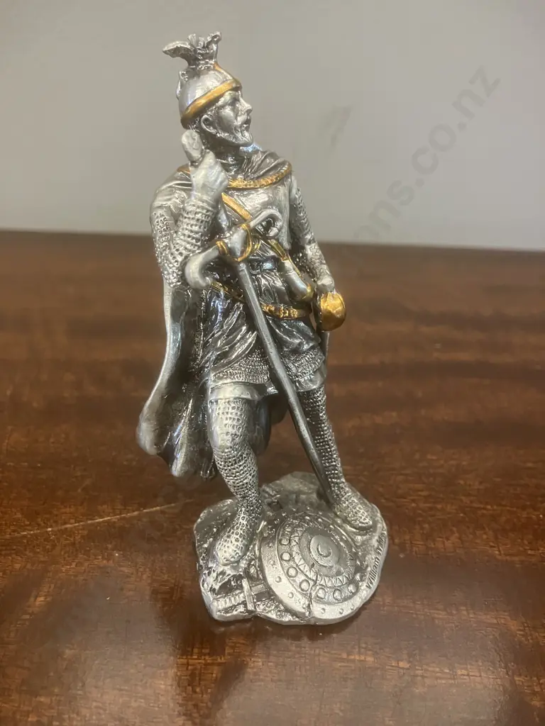 Veronese Pewter Sir William Wallace Collectible Figurine (Scotland's Greatest Heroes Collection) 1970s. H9.5cm Image 1++