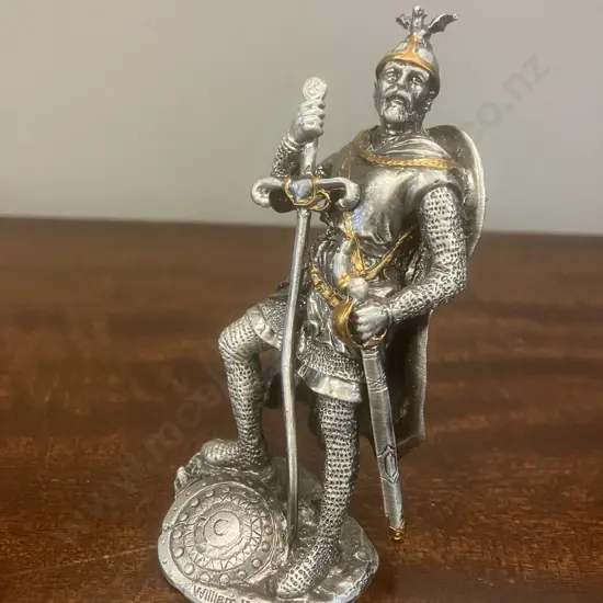 Veronese Pewter Sir William Wallace Collectible Figurine (Scotland's Greatest Heroes Collection) 1970s. H9.5cm