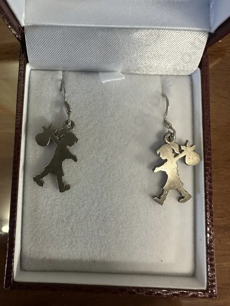 Pair Of Karen Walker Sterling Silver Runaway Girl Earrings Image 1++