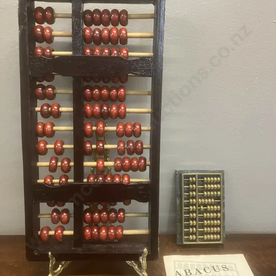 Pair of Abacus & Abacus Guide Book