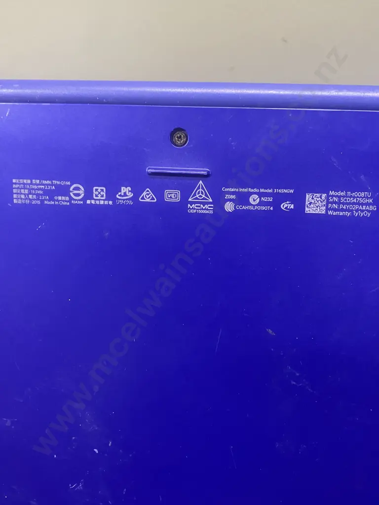HP Stream 11 Laptop Purple, Model 11-r008TU Celeron N2840 32GB 11.6in. Serial #5CD5475GHK (No Charger Sold As-Is) Image 1++