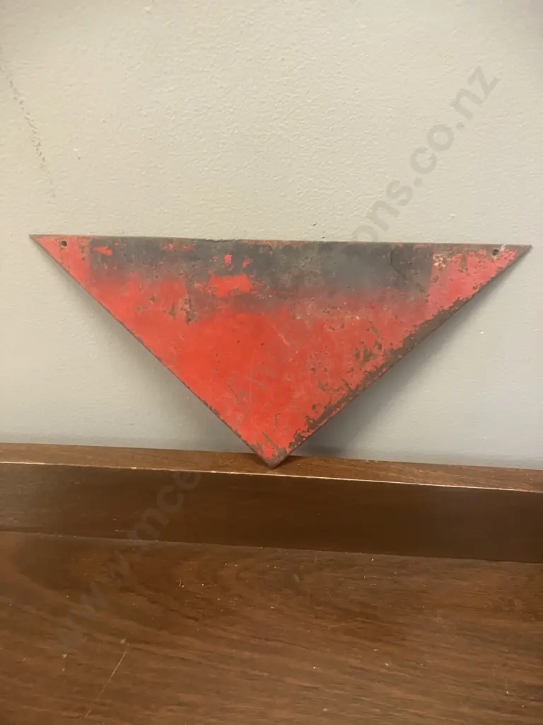 Vintage Metal 'MINES' Warning Sign Image 1++