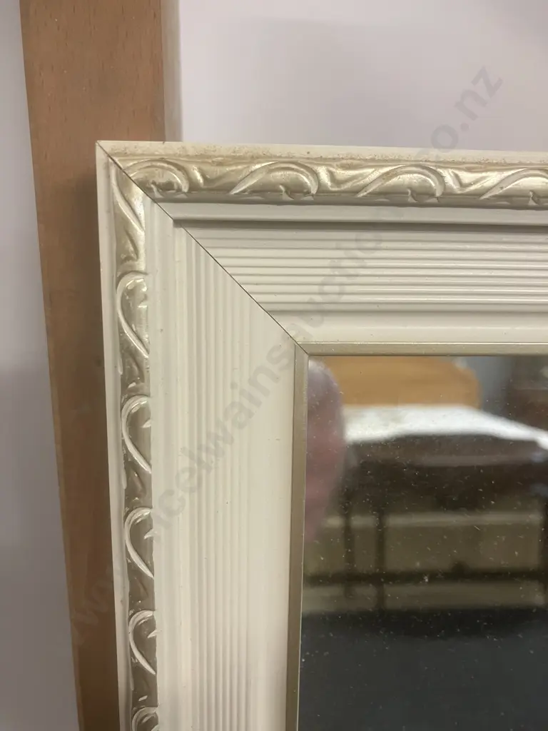 Vintage Wanganui Glass Co 'Dorothy' Wall Mirror 67 x 47cm With a 50 x 39cm Rimu Framed Wall Mirror Image 1++