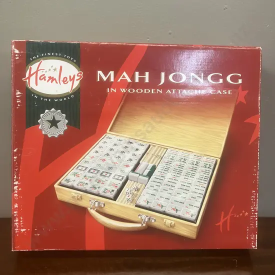 Hamleys Mah Jongg In Wooden Attache Case