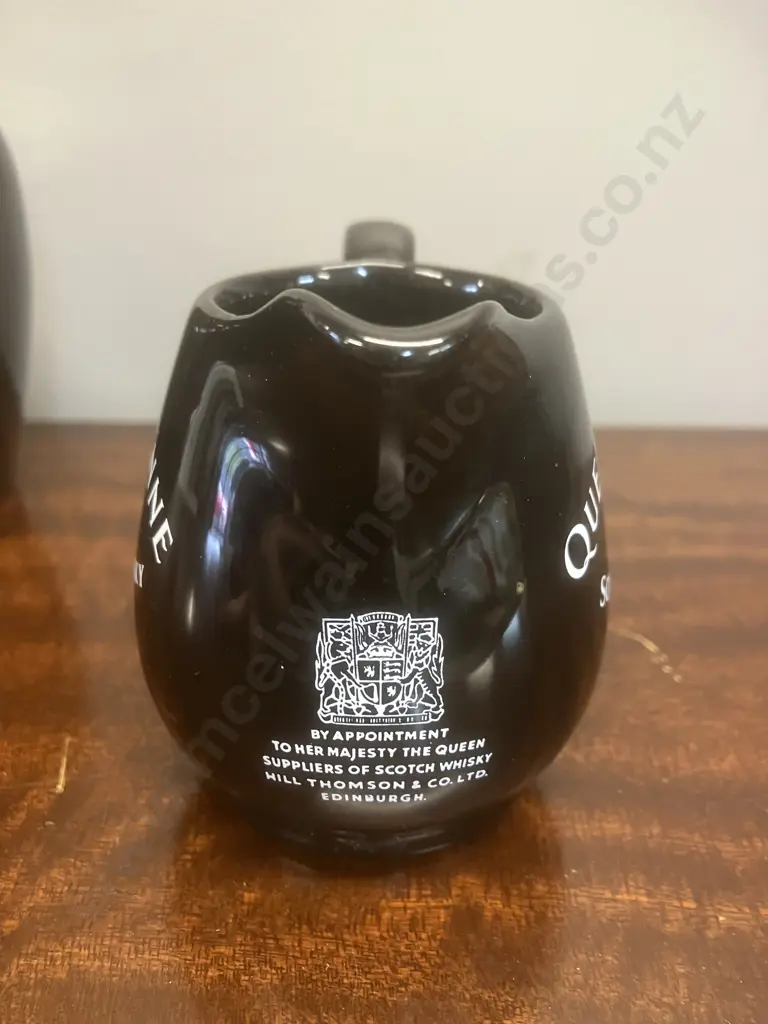 Clan Campbell 12 Year Old De Luxe Scotch Decanter With Stopper (Empty) & Wade Regicor Queen Anne Rare Scotch Whisky Jug Image 1++