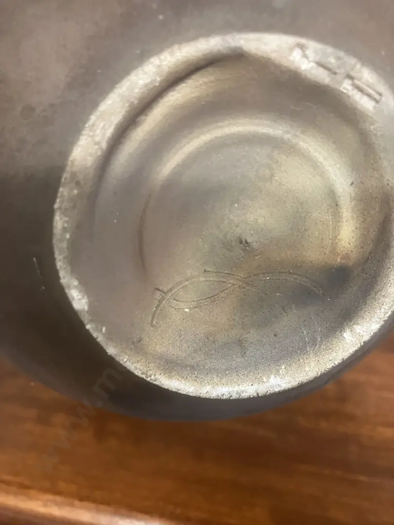 Penny Evans - Raku Studio Pottery Vase. Image 1++