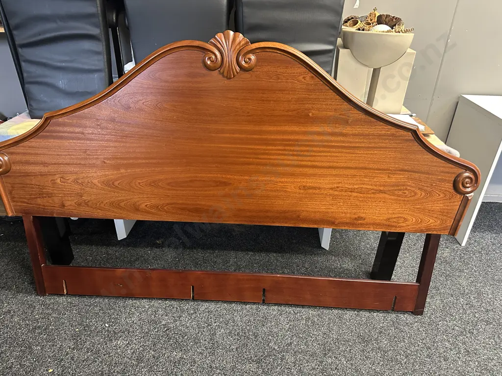 Restored Mahogany King Size Head Board H116 W195cm. Image 1++