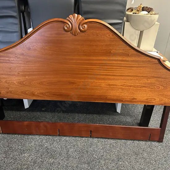Restored Mahogany King Size Head Board H116 W195cm.