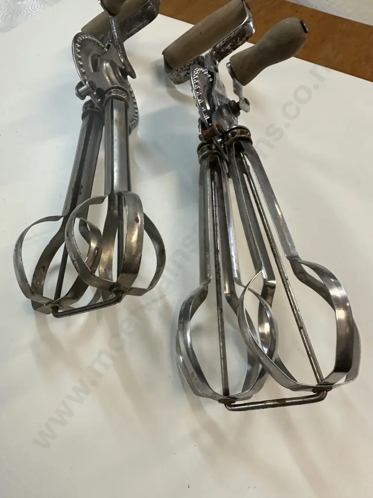 Pair Of Vintage 'Swift Whip' Double Egg Beaters Image 1++