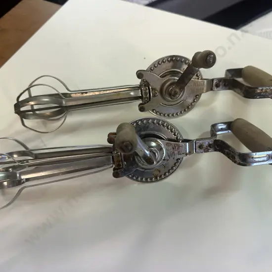 Pair Of Vintage 'Swift Whip' Double Egg Beaters