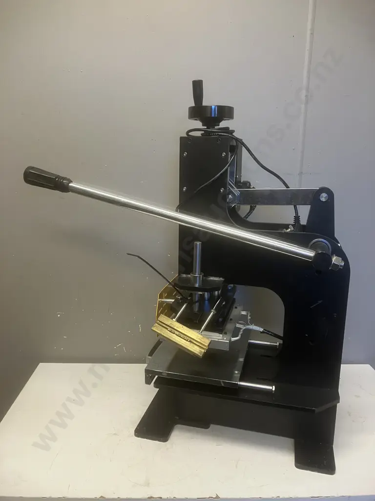ZY-180 Manual Hot Gold Foil Stamp Thermal Embossing Press Machine for Leather Clothes Wood, 1500W Image 1++