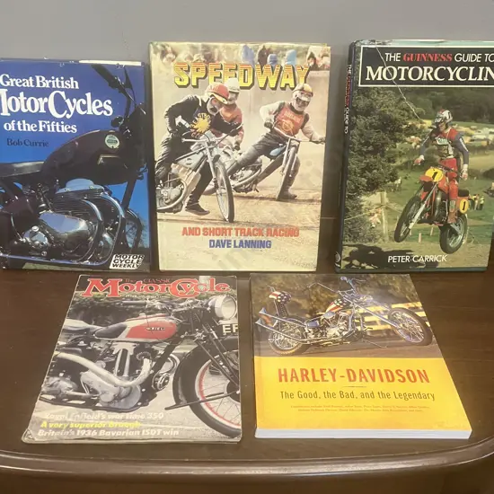 Motorcycle Books & Magazine Including Speedway & Short Track Racing Dave Lanning, 50s Great British Motorcycles Etc
