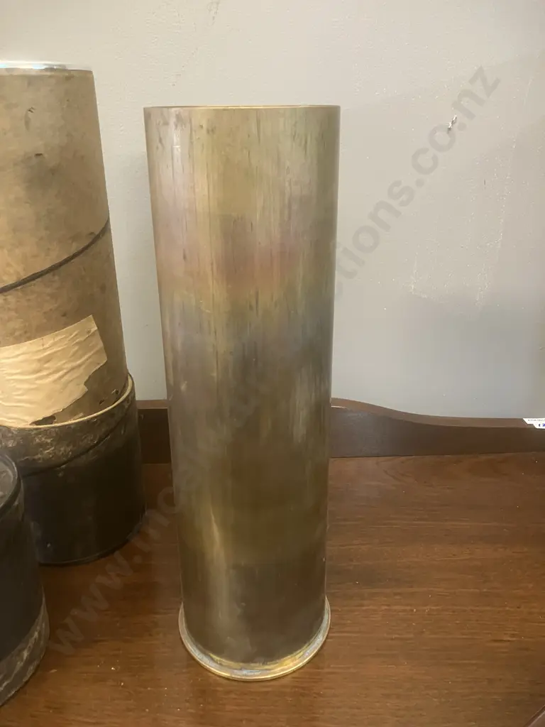 105mm M14 Brass Cartridge Case (37 x 12cm) With Cardboard Storage Tube Image 1++