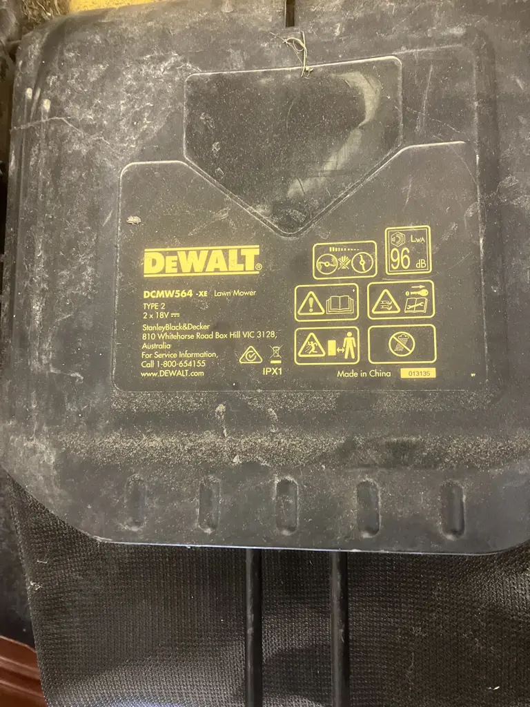 DeWALT DCMW564-XE 36V (18V x 2)  Brushless Electric Lawnmower With Catcher (No Batteries or Charger) Image 1++