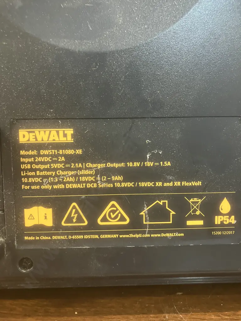 DeWALT 18V TSTAK Radio Connect & Charger DWST1-81080-XE Skin Only Image 1++