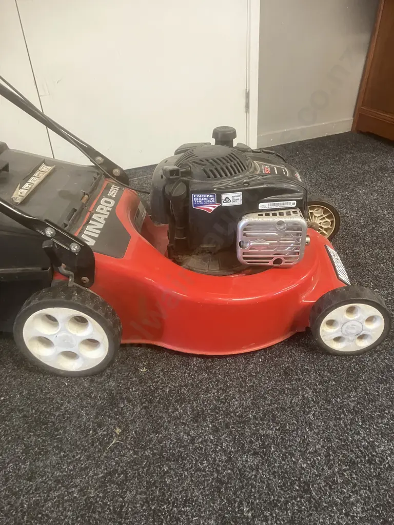 Morrison Vinaro 350ST Lawnmower With Catcher - B&S 500E Series RapidStart 140cc Image 1++