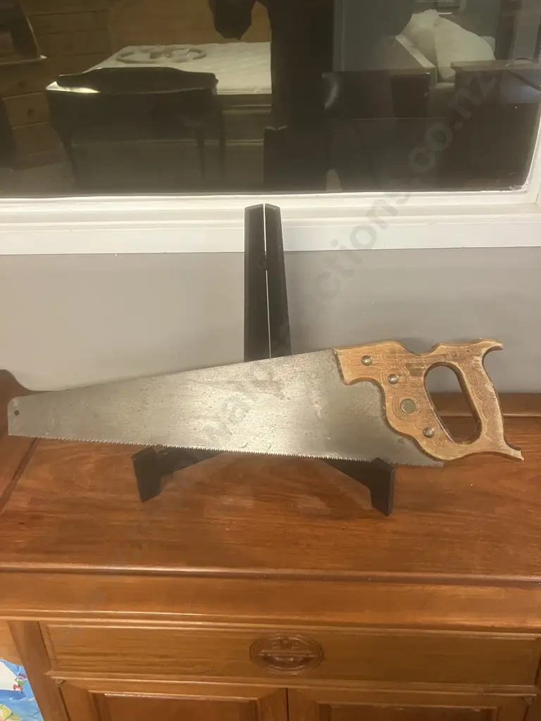Vintage SANDVIK Tradition Serpent Handle Wood Saw - 12 point 26 inch Crosscut - Sweden Image 1++
