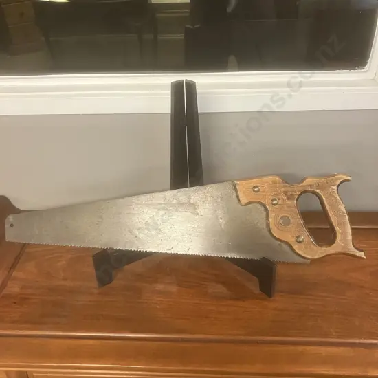Vintage SANDVIK Tradition Serpent Handle Wood Saw - 12 point 26 inch Crosscut - Sweden