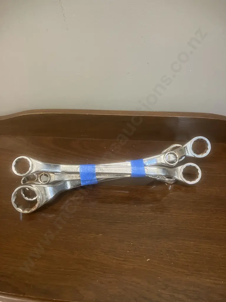 Bundle of Six Sidchrome Ring Spanners Image 1++