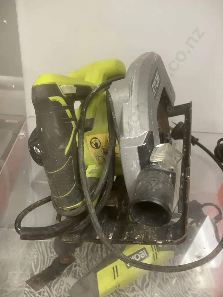 Ryobi Power Tools x 5 -1600W/185mm Circular Saw, 125mm/300W Orbital Sander, 200W Multi-Tools, 750W/100mm Angle Grinder Image 1++