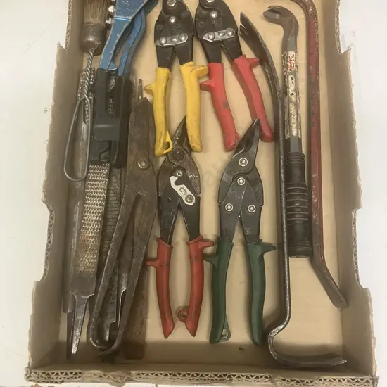 Tools - Pry Bars, Tin-Snips, Rasps & Files, Riveter Etc