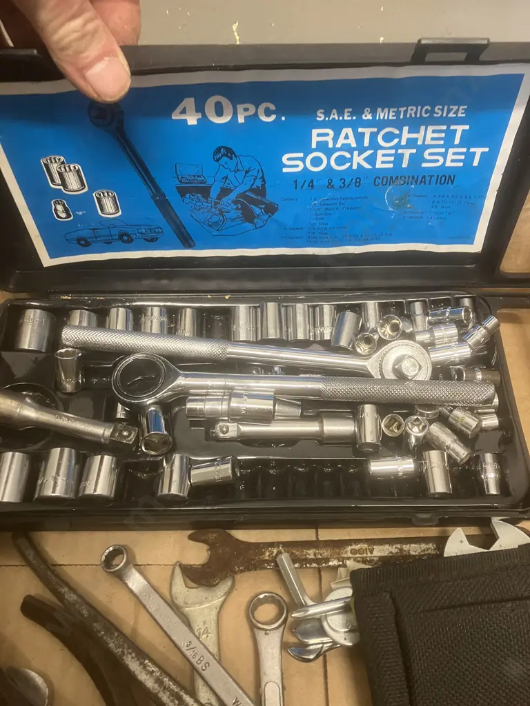 Box Lot - Driver Set, Part Socket Set, Spanners Etc Image 1++