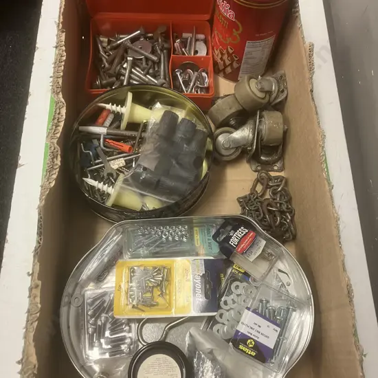 Box Lot -  Hardware & Bolts Etc