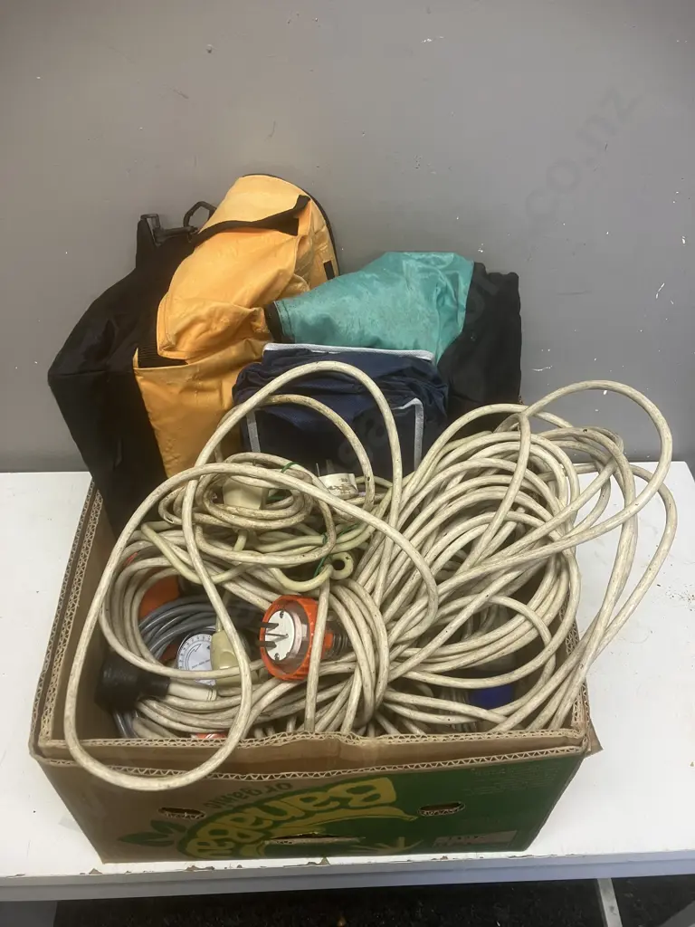 Box Lot - Leads, Plugs, Chiller Bags Image 1++