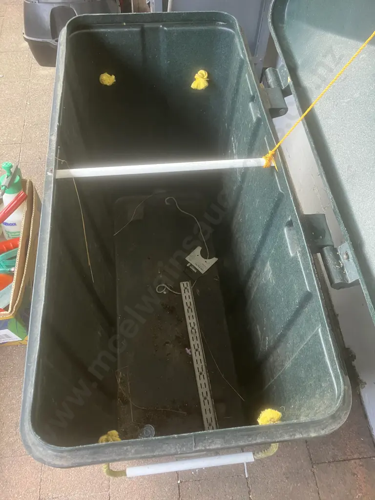 Outdoor Storage Box With Hinged Lid. H80 W110 D57cm Image 1++