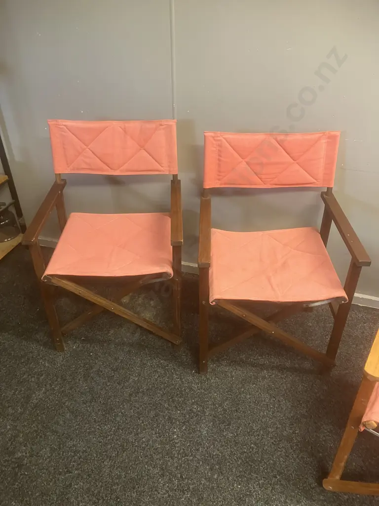 Pair of Directors Chair With Another (Extra Seat & Back Fabric ) Image 1++