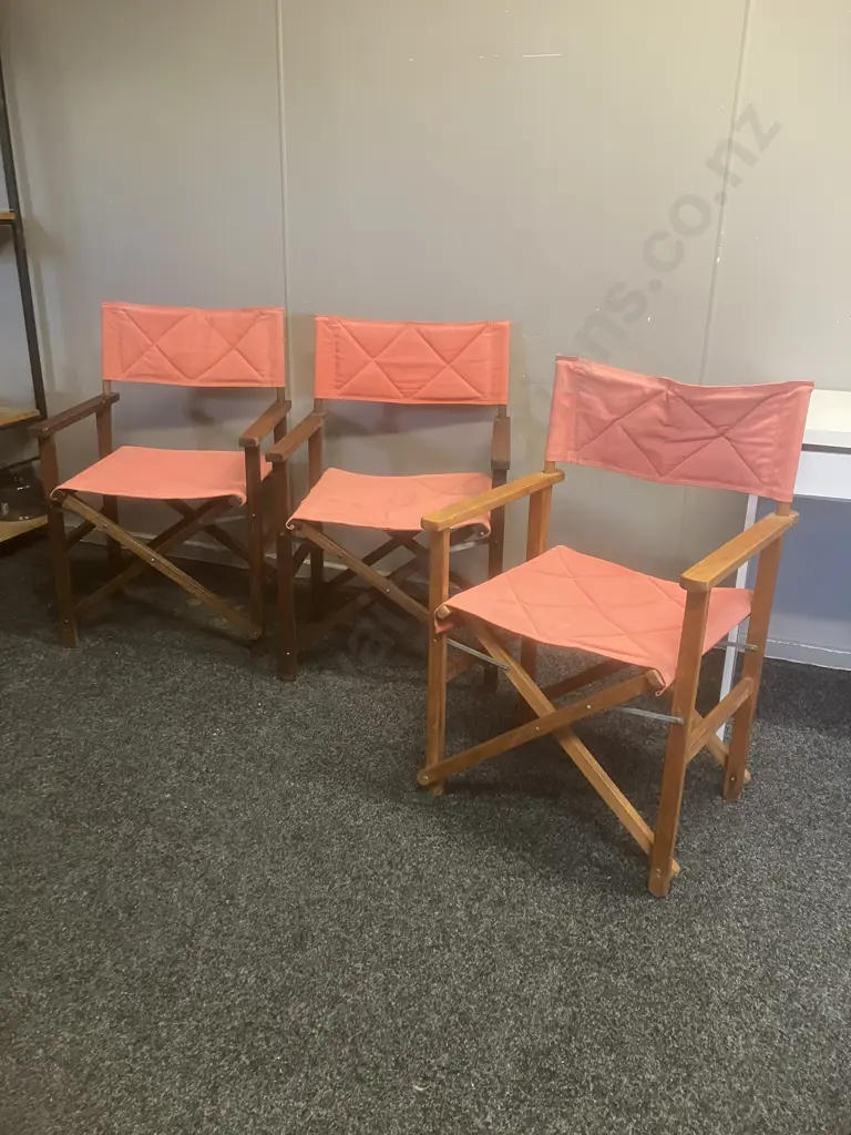 Pair of Directors Chair With Another (Extra Seat & Back Fabric ) Image 1++