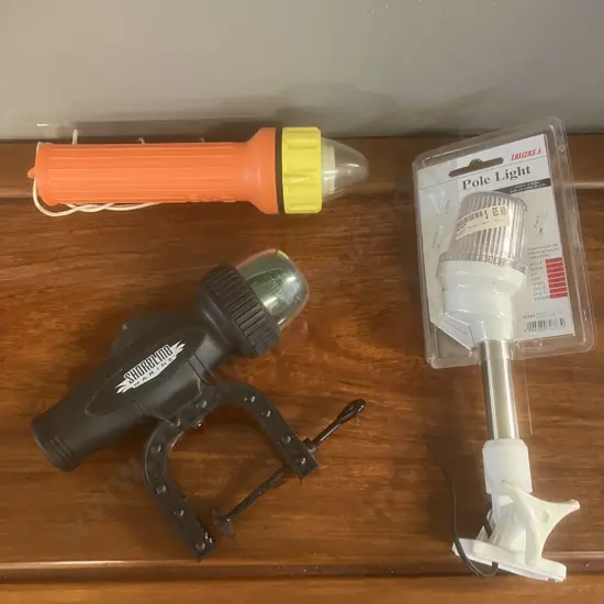 Shoreline Narine Clamp-On Bow Light - LED Bi-Colour, Lalizas 23cm Folding Anchor Light Novel Light NF-131P Flashlight