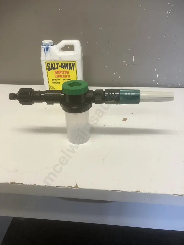 Salt-Away Mixer Unit 177ml With 946ml Concentrate Container (1/4 Full?) Image 1++