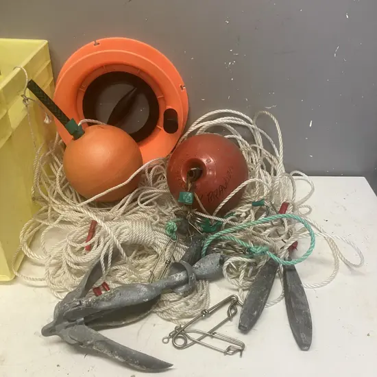 Kayak Longline Gear in Bin