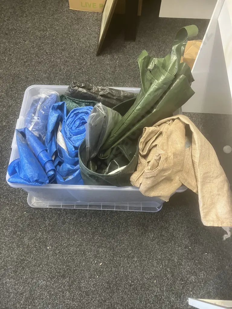 Clear Bin - Garden Bags, Tarp Etc Image 1++