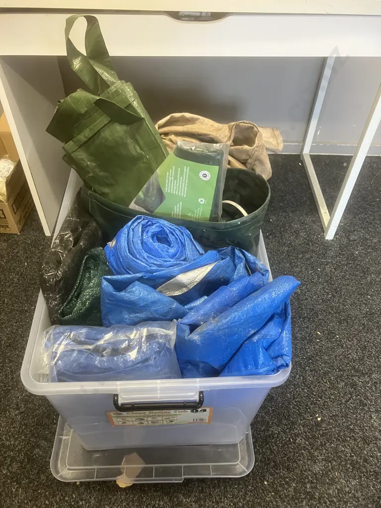 Clear Bin - Garden Bags, Tarp Etc Image 1++