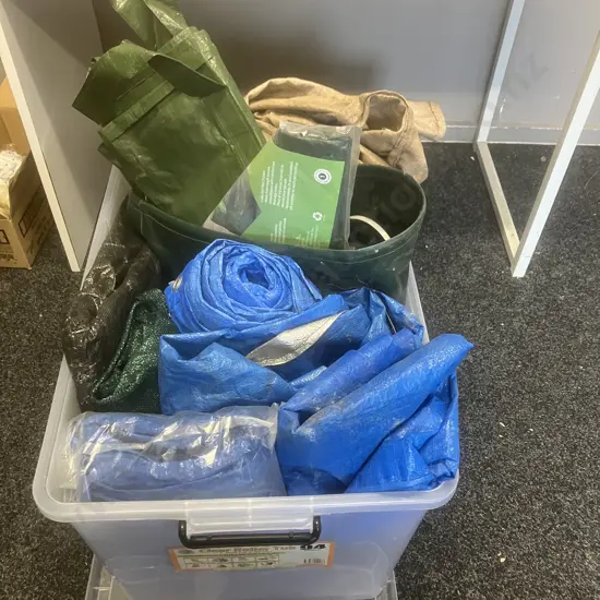 Clear Bin - Garden Bags, Tarp Etc