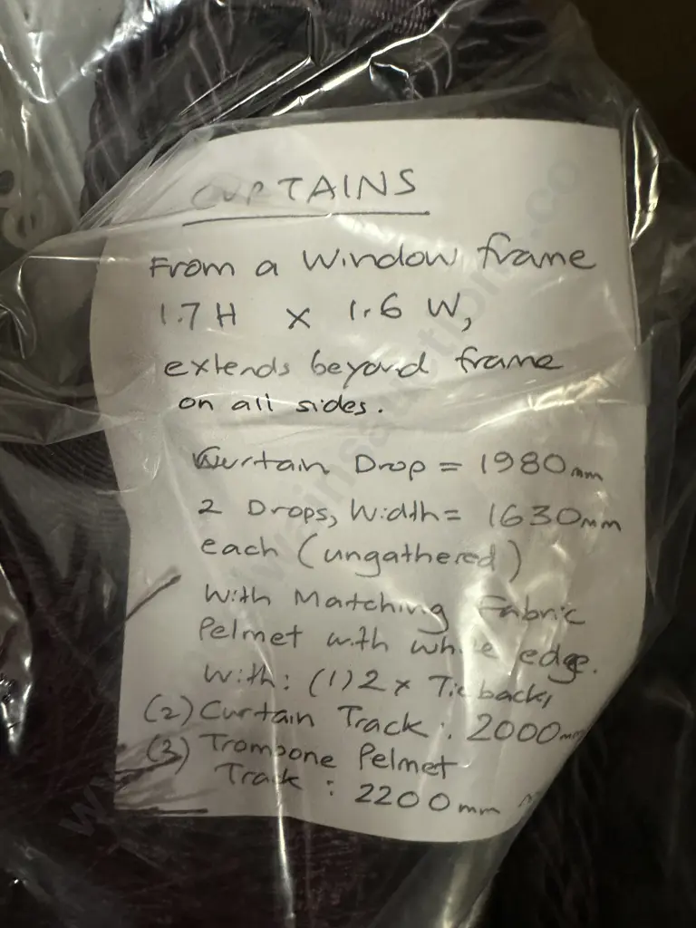 Curtains With Tracks & Tie Backs Image 1++