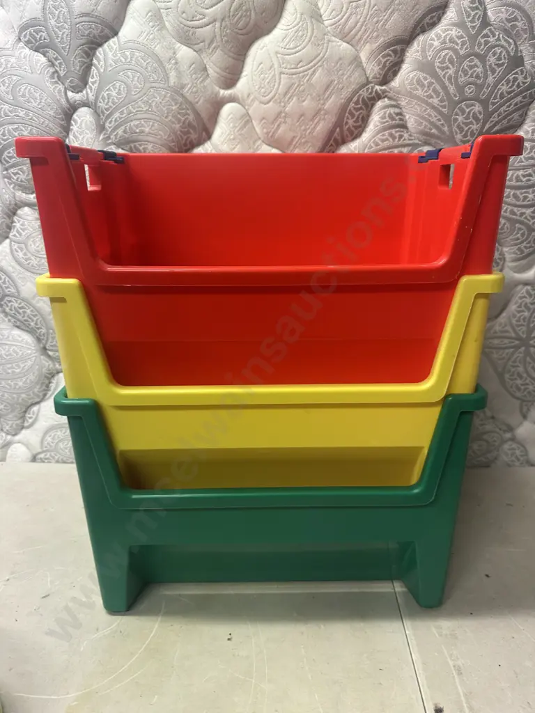 Pack & Stack Coloured 50 Litre Bins Image 1++
