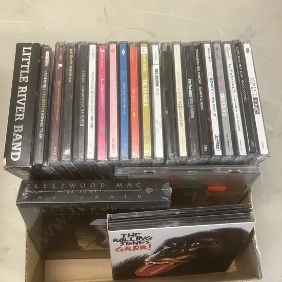 Assorted Music CDs Including Rolling Stones, Fleetwood Mac Etc