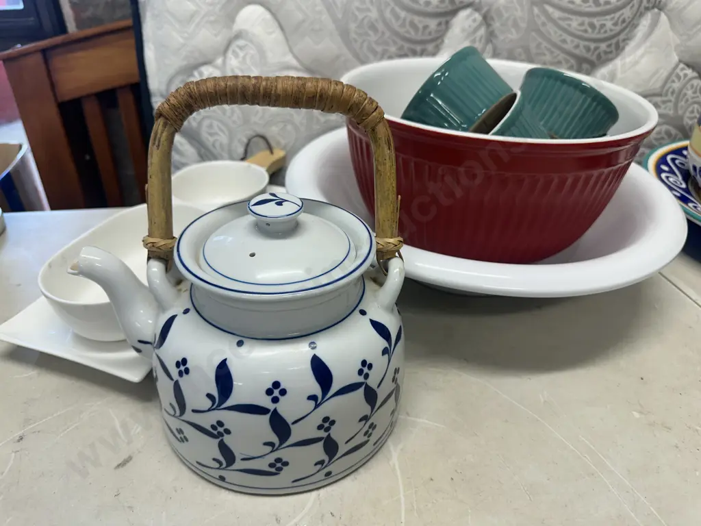 Dansk Royale Teapot, Large Bowls, Ramekin Etc Image 1++