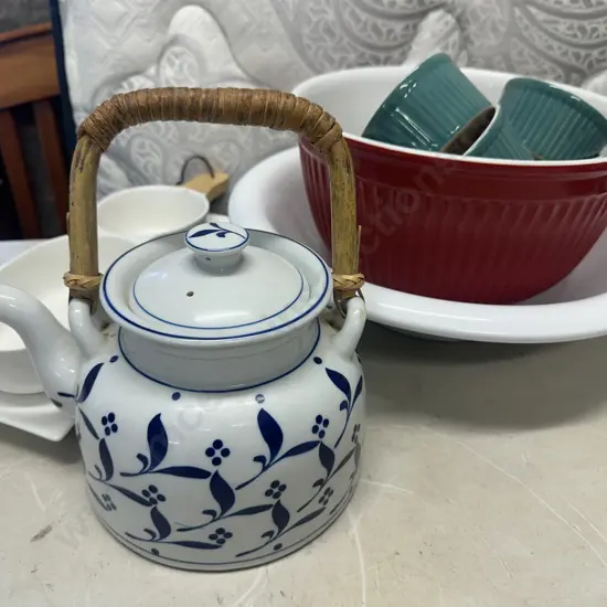 Dansk Royale Teapot, Large Bowls, Ramekin Etc
