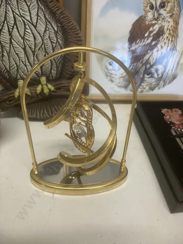 Large Collection of Owl Items - Figurines, Framed Print, Boxed Bookmark Etc Image 1++