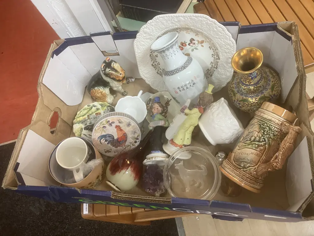Vintage Items Including Japanese Hand painted Collie, Stein Etc Image 1++