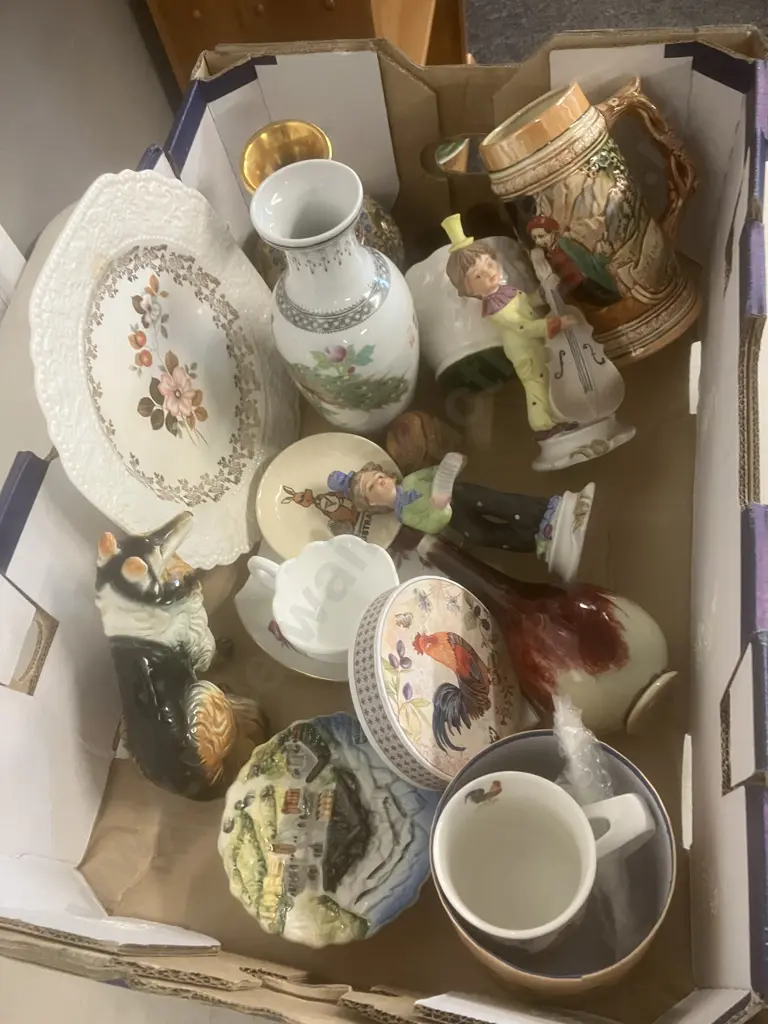 Vintage Items Including Japanese Hand painted Collie, Stein Etc Image 1++