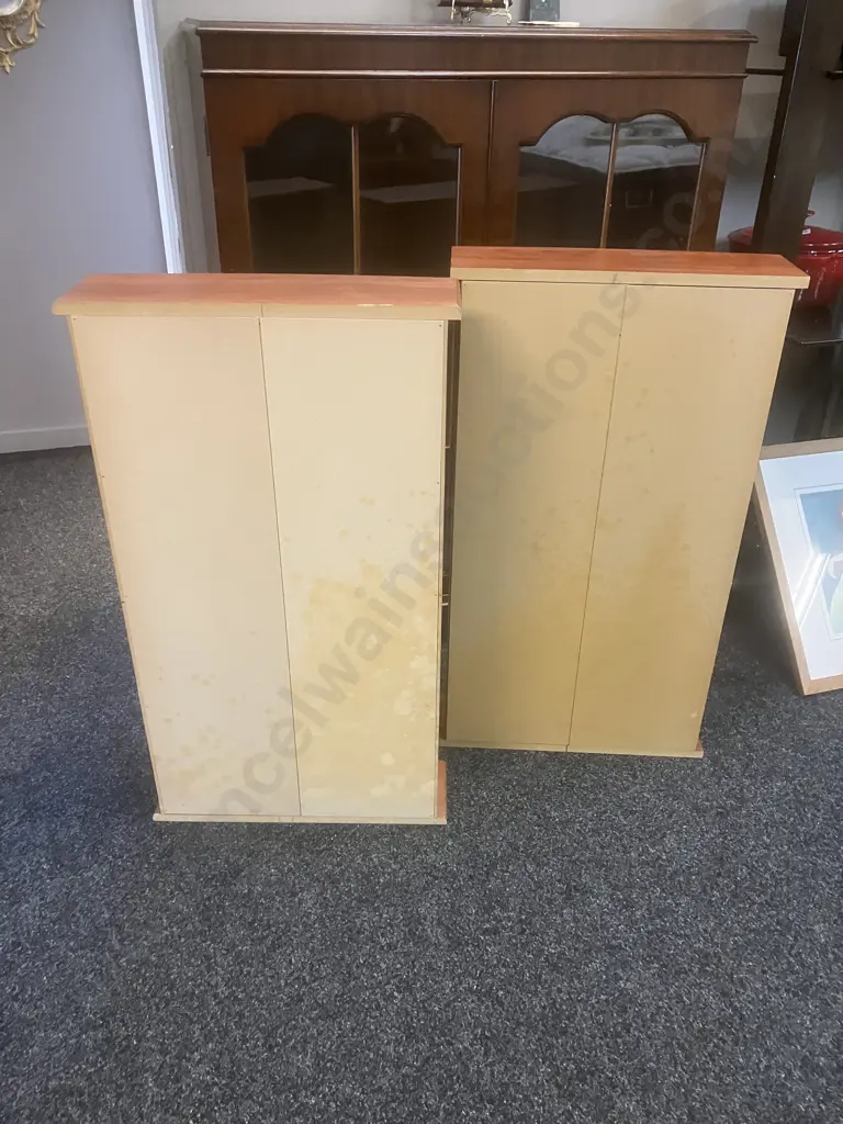 Pair of DVD Storage Stands - 68 DVD Each Image 1++