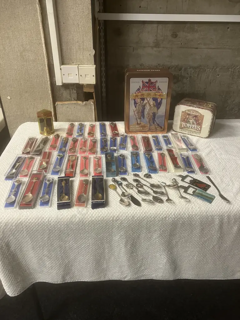 51 x Collectable Teaspoons, Bottle Openers, Tins Etc Image 1++