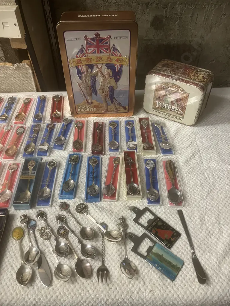 51 x Collectable Teaspoons, Bottle Openers, Tins Etc Image 1++