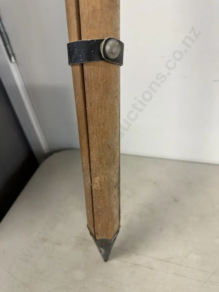 Vintage Wooden Tripod For A Level Image 1++